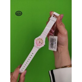 ساعت مچی  کاسیو اورجینال زنانه اسپرت سفید صورتی-Original CASIO japan