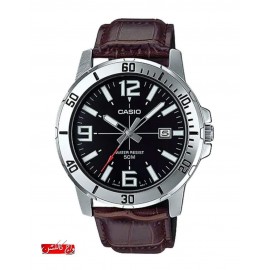 ساعت مردانه کلاسیک بند چرم کاسیو اصل ژاپن-original  CASIO japan