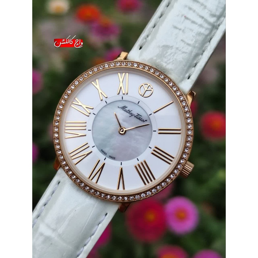 خرید،ساعت مچی زنانه متی تیسو اصل سوئیس -مدل D7504 PI