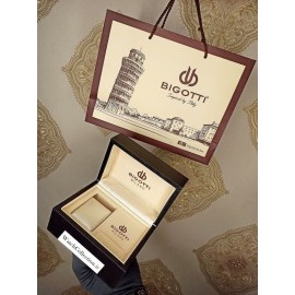 فروش ساعت مردانه بند حصیری بیگوتی اورجینال در گالری واچ کالکشن original BIGOTTI