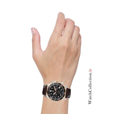  فروش ساعت مردانه بند چرم کاور کرنوگراف سوئیس اورجینال در گالری واچ کالکشن original COVER swiss