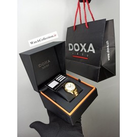 فروش ساعت مردانه بند فلزی طلایی دوکسا سوئیسی اورجینال در گالری واچ کالکشن  original #DOXA swiss 