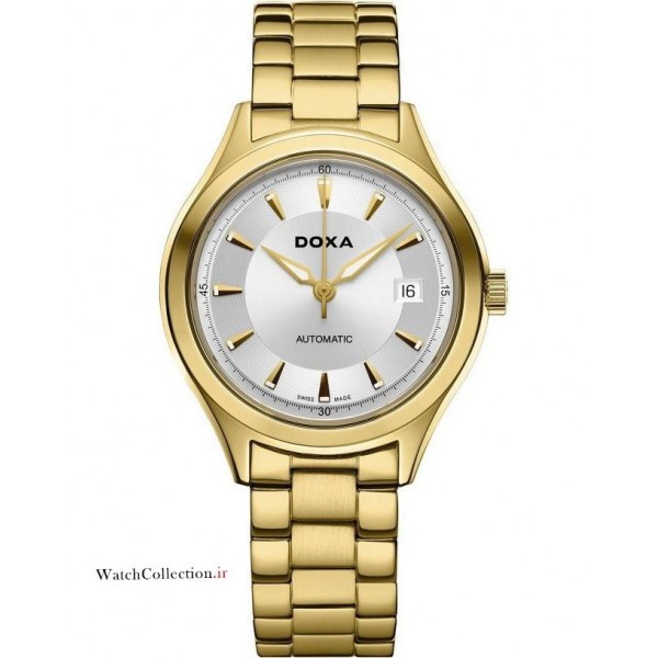 فروش ساعت مردانه بند فلزی طلایی دوکسا سوئیسی اورجینال در گالری واچ کالکشن  original #DOXA swiss 