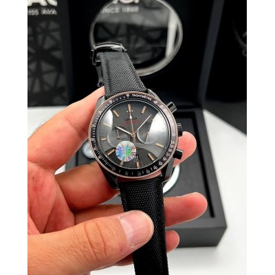 فروش ساعت بند چرمی مردانه امگا SpeedMaster کرونوگراف در گالری واچ کالکشن  OMEGA 