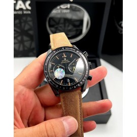 فروش ساعت بند چرمی مردانه امگا SpeedMaster کرونوگراف در گالری واچ کالکشن  OMEGA 