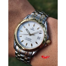 فروش ساعت مردانه اُمگا سیمستر کُرنومتر اتوماتیک نیم طلا اورجینال در گالری واچ کالکشن original #OMEGA swiss