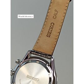 فروش ساعت بند چرمی سیکو کرونوگراف ژاپنی اورجینال در گالری واچ کالکشن Original #SEIKO japan