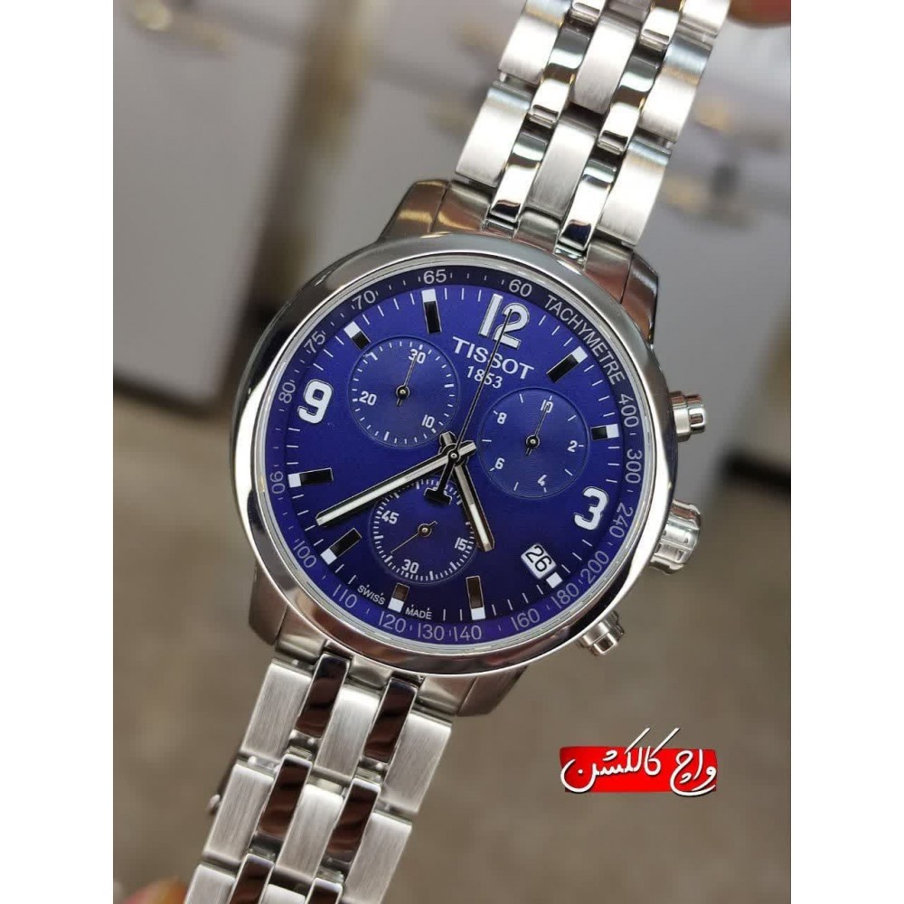 فروش ساعت مردانه تیسو اورجینال سوئیسی کرونوگراف بند فلزی در گالری واچ کالکشن original #TISSOT swiss