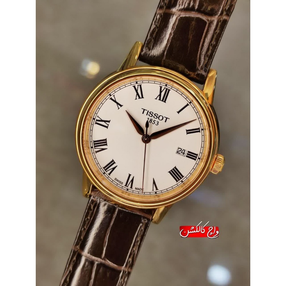 فروش ساعت مردانه بند چرمی تیسو کلاسیک اورجینال در گالری واچ کالکشن original #TISSOT swiss