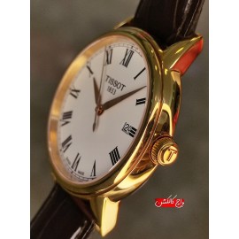 فروش ساعت مردانه بند چرمی تیسو کلاسیک اورجینال در گالری واچ کالکشن original #TISSOT swiss