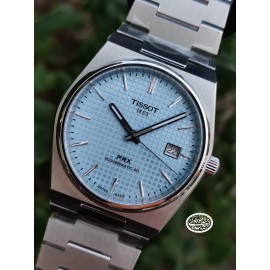فروش ساعت تیسو PRX اتوماتیک Powermatic آبی تیفانی اورجینال سوئیسی در گالری واچ کالکشن original #TISSOT swiss